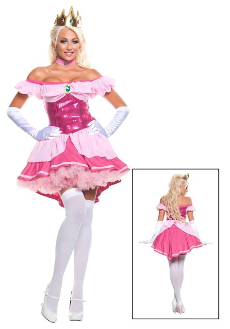 plus size princess peach costume